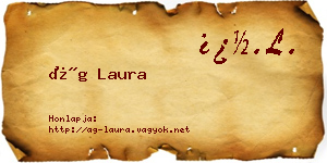 Ág Laura névjegykártya