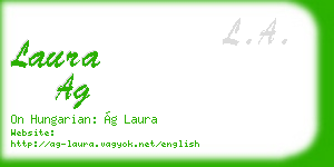 laura ag business card